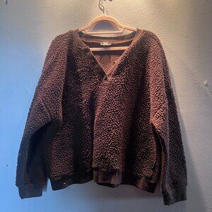 Brown Fuzzy sweater - XXL